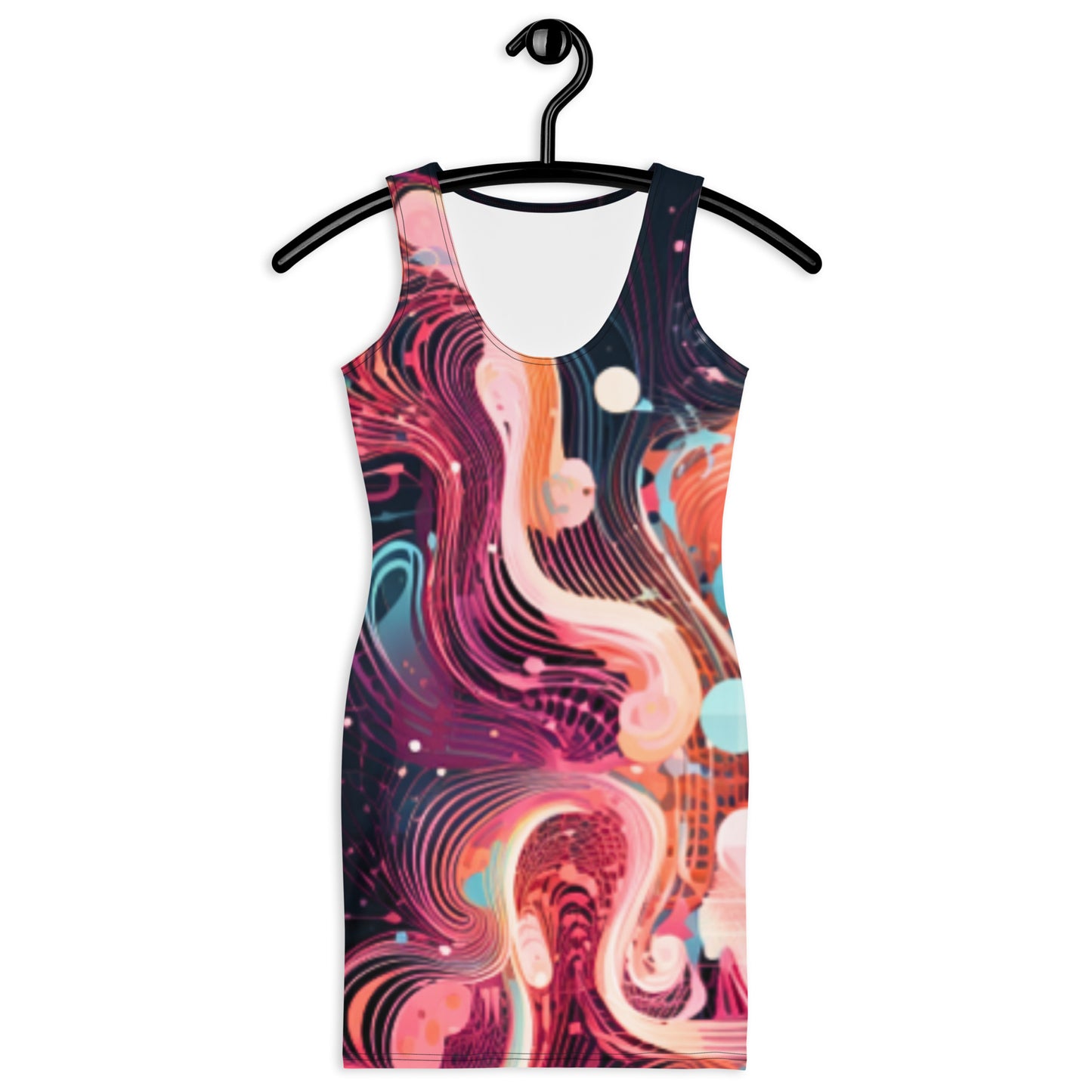 Fitted All Out Abstract Print, Christmas Women's Gift, Women's Dress T-Shirt for Women, Knqv, Christmas Gift and loving, Family t-shirt, All over Christmas, Shirt Women's t-shirt All-Over Print Women's T-shirt dress For Women Sublimation Cut & Sew Dress