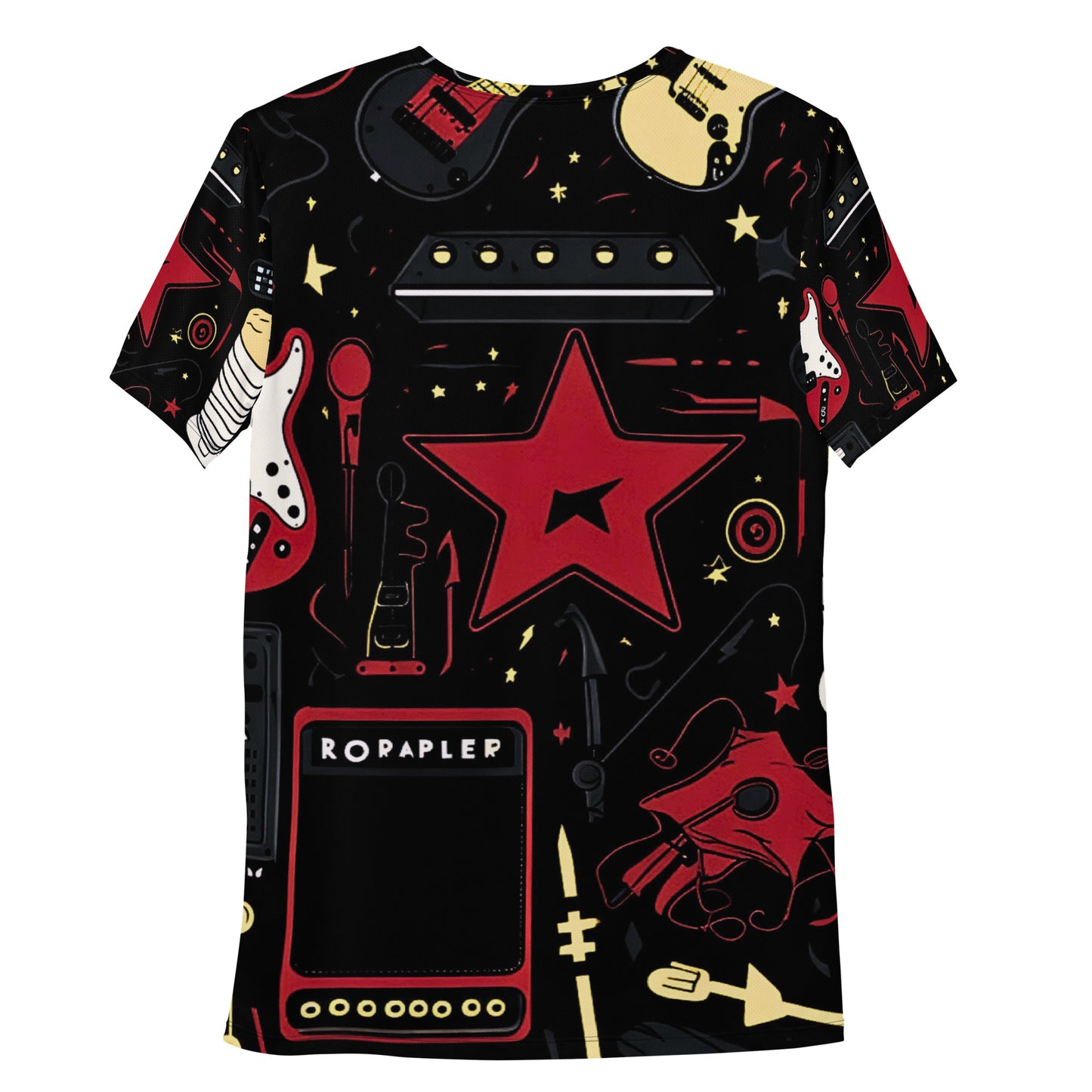 Musician's All Over, Athletic T-Shirt for Men, Knqv, Christmas Gift and loving, Family t-shirt guitarist, musician, Percussion player , All over Christmas Pattern, Shirt Men's t-shirt All-Over Print Men's Athletic T-shirt