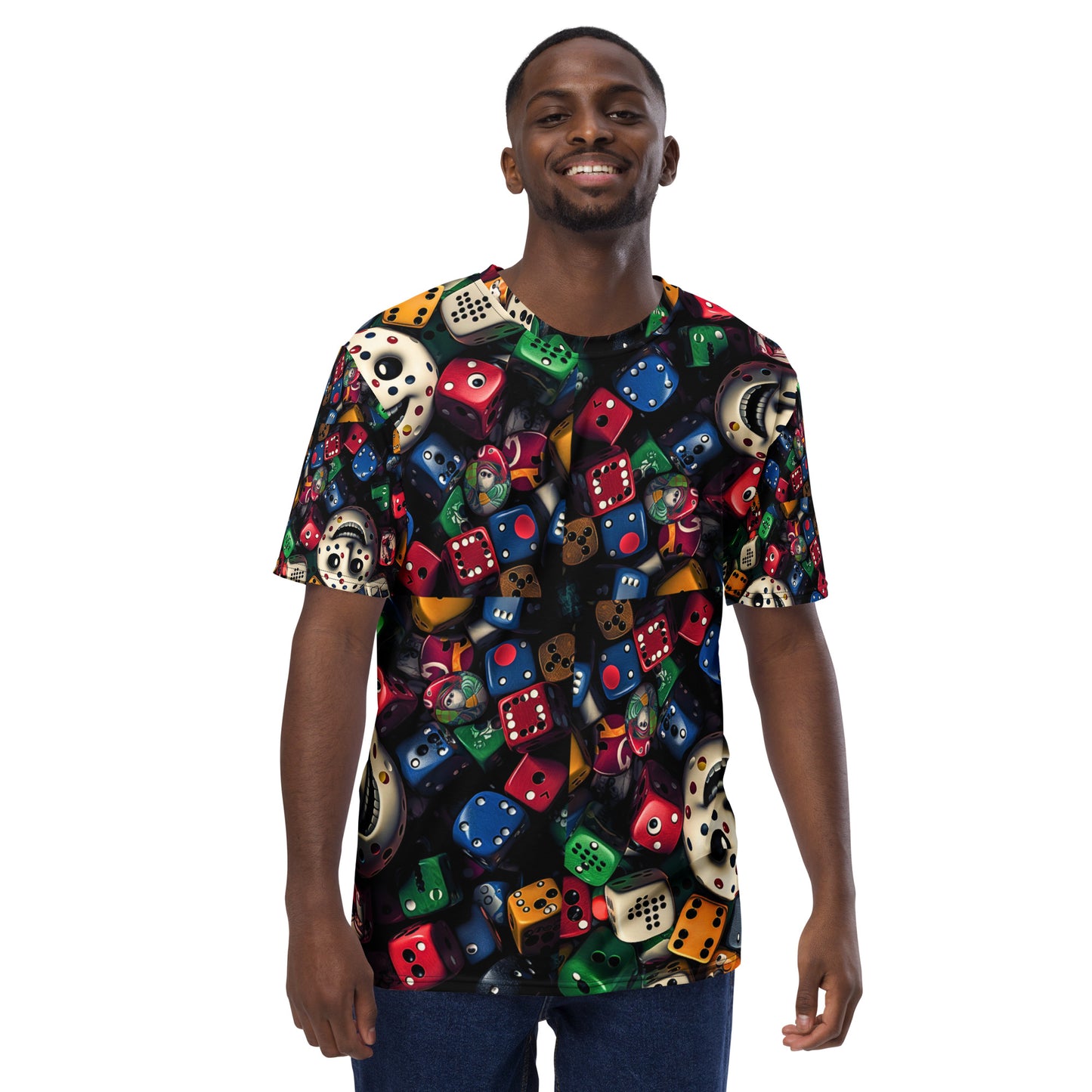 Casino Royale Dice Face All Over T-shirt, KNQV Exclusive T-shirt, Cards & Hearts Dice Face All Over T-shirt, Gift for Giving, Dope Shirt and Tee. Men's T-shirt, Unisex t-shirt, Men's t-shirt