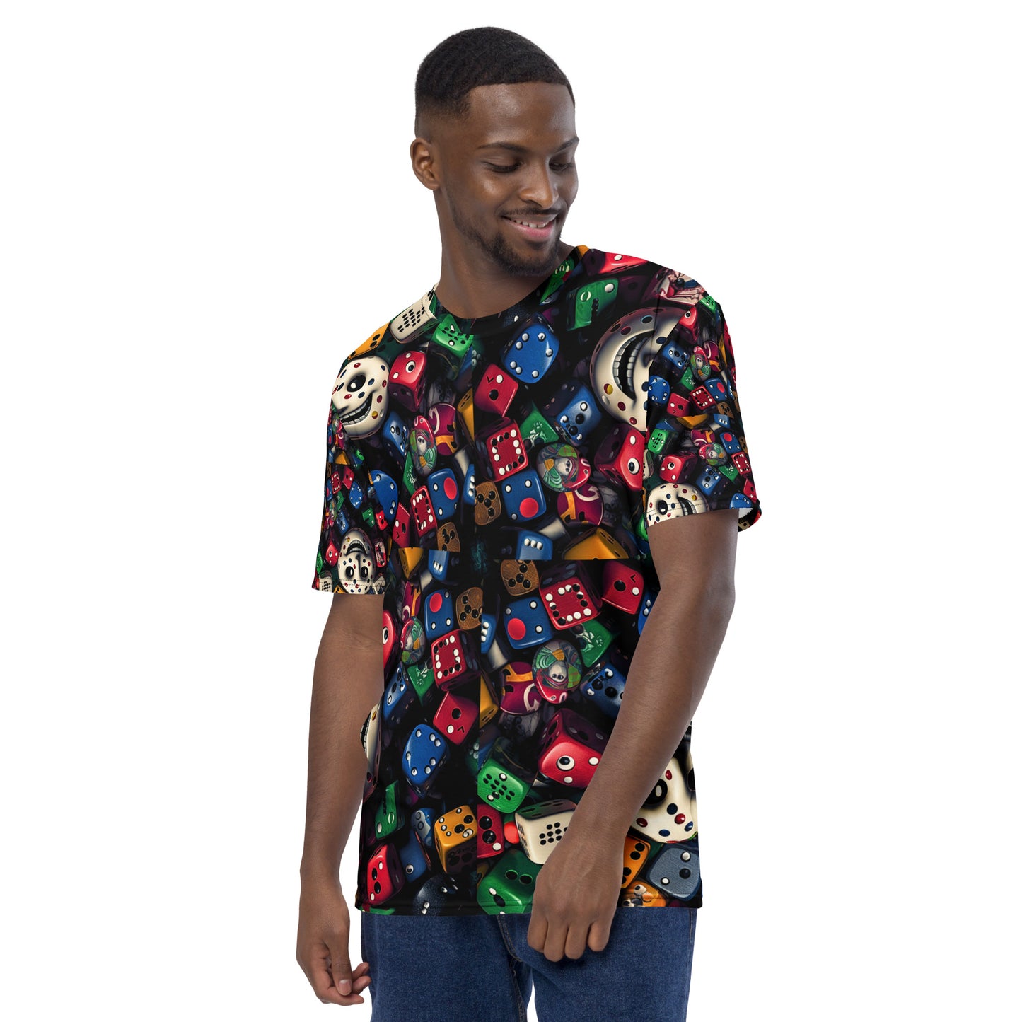 Casino Royale Dice Face All Over T-shirt, KNQV Exclusive T-shirt, Cards & Hearts Dice Face All Over T-shirt, Gift for Giving, Dope Shirt and Tee. Men's T-shirt, Unisex t-shirt, Men's t-shirt
