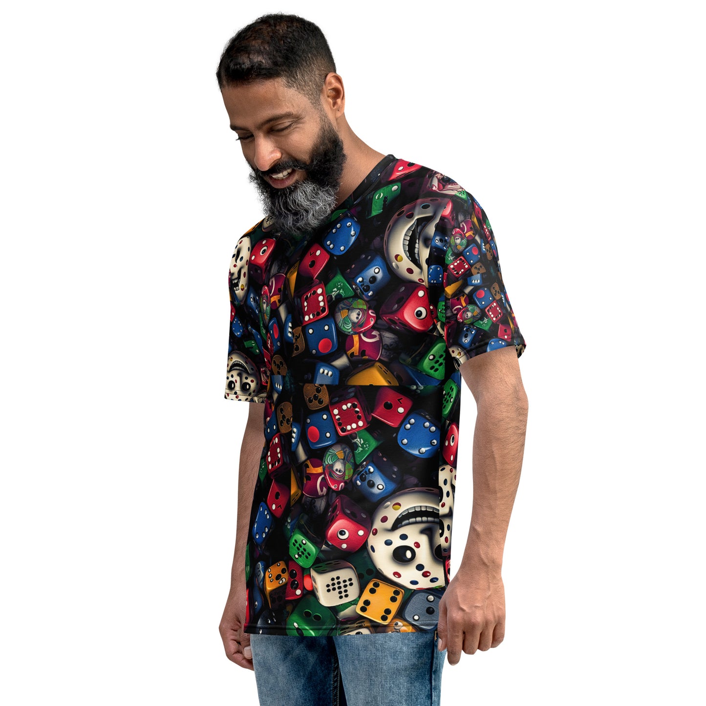 Casino Royale Dice Face All Over T-shirt, KNQV Exclusive T-shirt, Cards & Hearts Dice Face All Over T-shirt, Gift for Giving, Dope Shirt and Tee. Men's T-shirt, Unisex t-shirt, Men's t-shirt