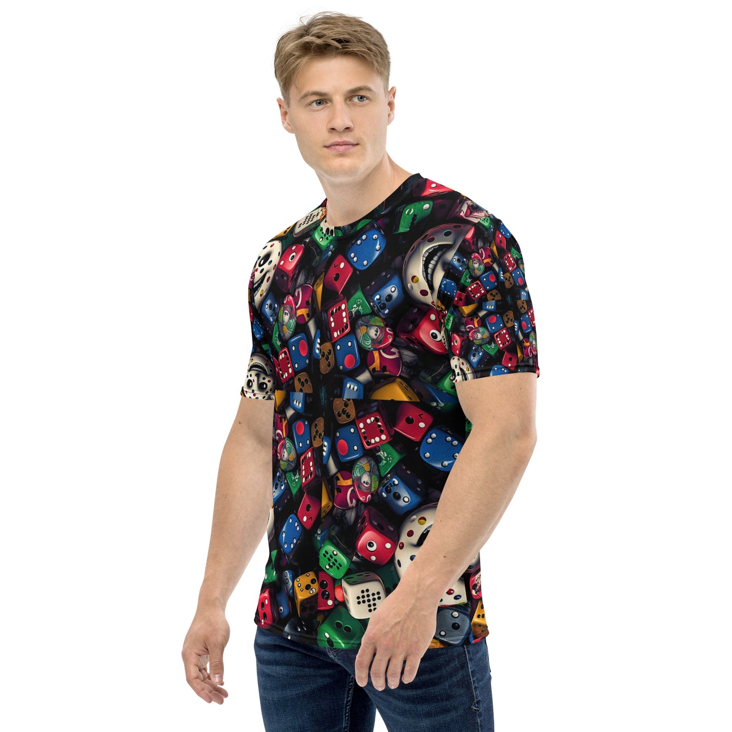 Casino Royale Dice Face All Over T-shirt, KNQV Exclusive T-shirt, Cards & Hearts Dice Face All Over T-shirt, Gift for Giving, Dope Shirt and Tee. Men's T-shirt, Unisex t-shirt, Men's t-shirt