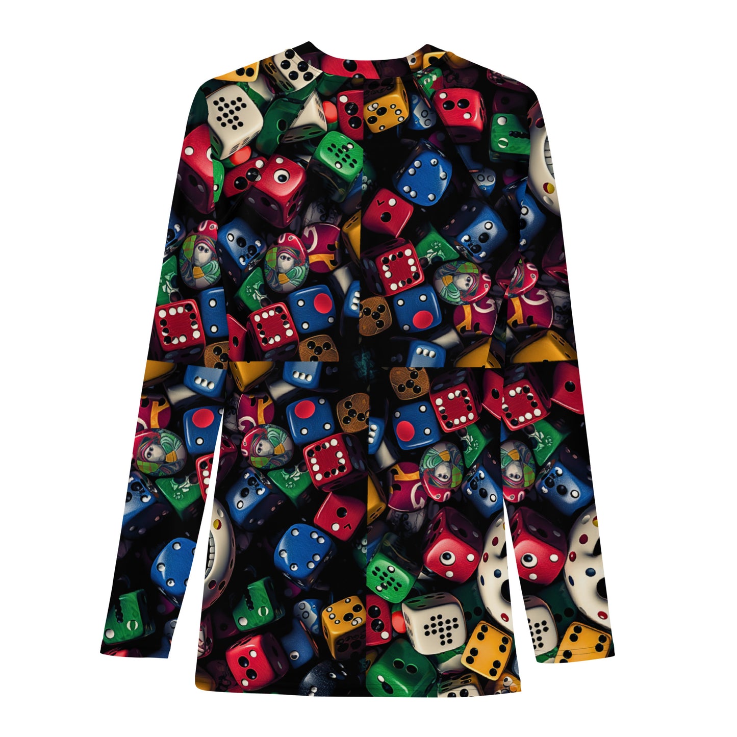 Dice Face All Over T-shirt, Knqv Exclusive Casino Royale Collection Apparel, Knqv, Gift for Men, Men's Rash Guard
