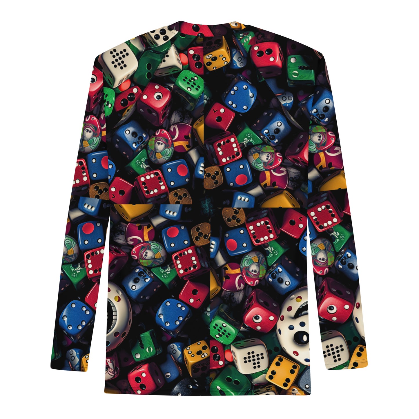 Dice Face All Over T-shirt, Knqv Exclusive Casino Royale Collection Apparel, Knqv, Gift for Men, Men's Rash Guard