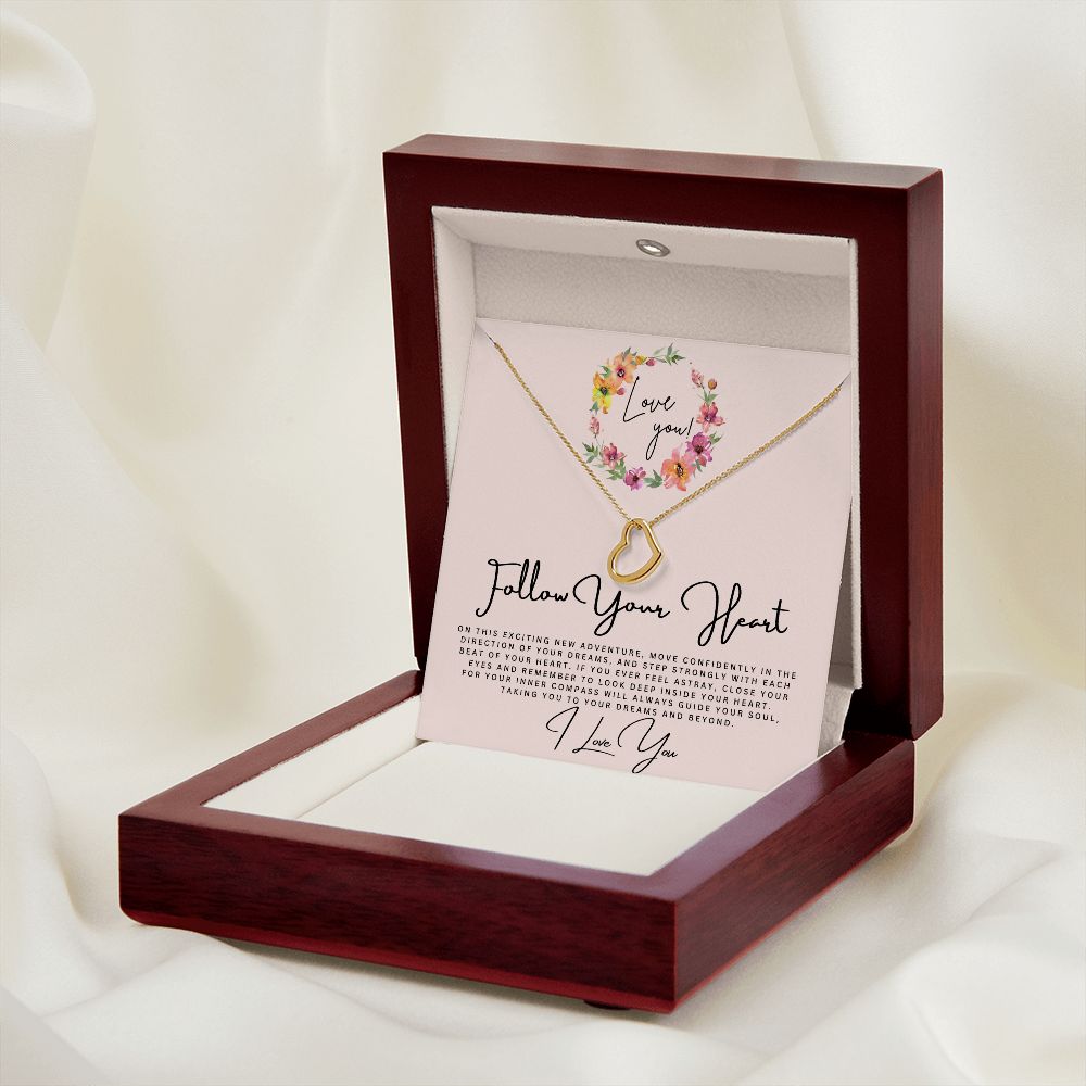 Graduation Gift Necklace | Follow Your Heart Daughter