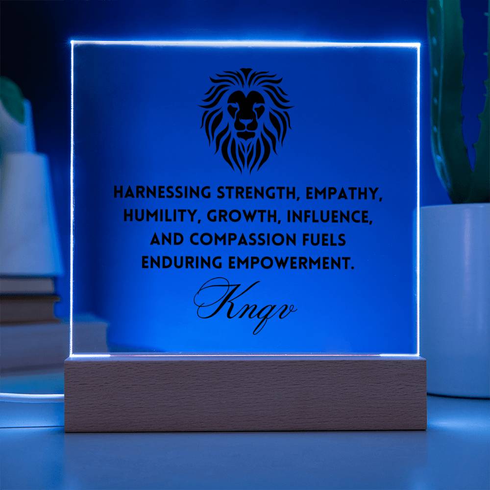 Your Inner Power Gift, Personal Power, Acrylic Square Plaque, Personalized Gifts, Power Gift, Work Friend Gift, Powerful Gift, Work Bestie Leaving Gift