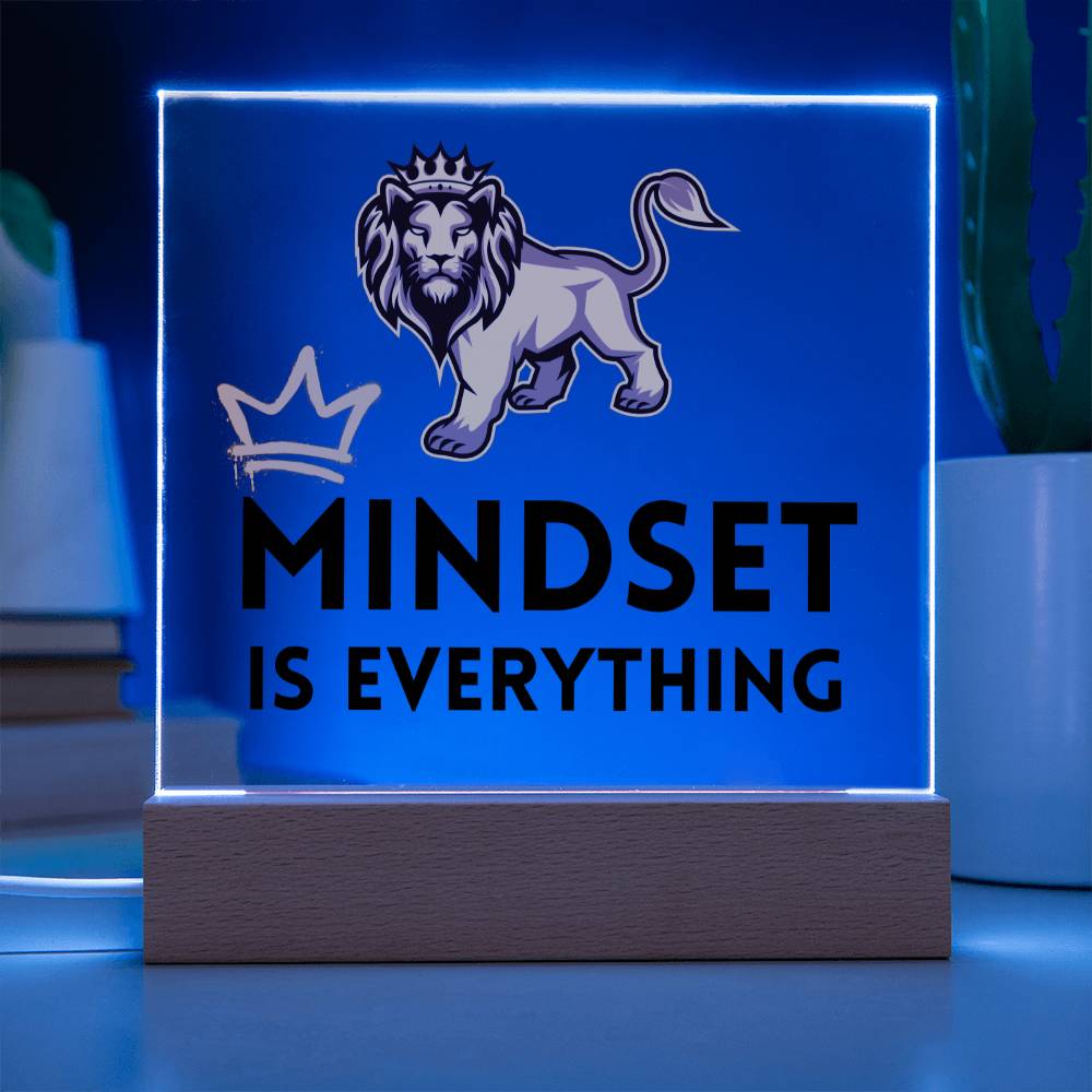 Mindset Is Everything, Your Inner Power Gift, Personal Power, Acrylic Square Plaque, Personalized Gifts, Power Gift, Work Friend Gift, Powerful Gift, Work Bestie Leaving Gift