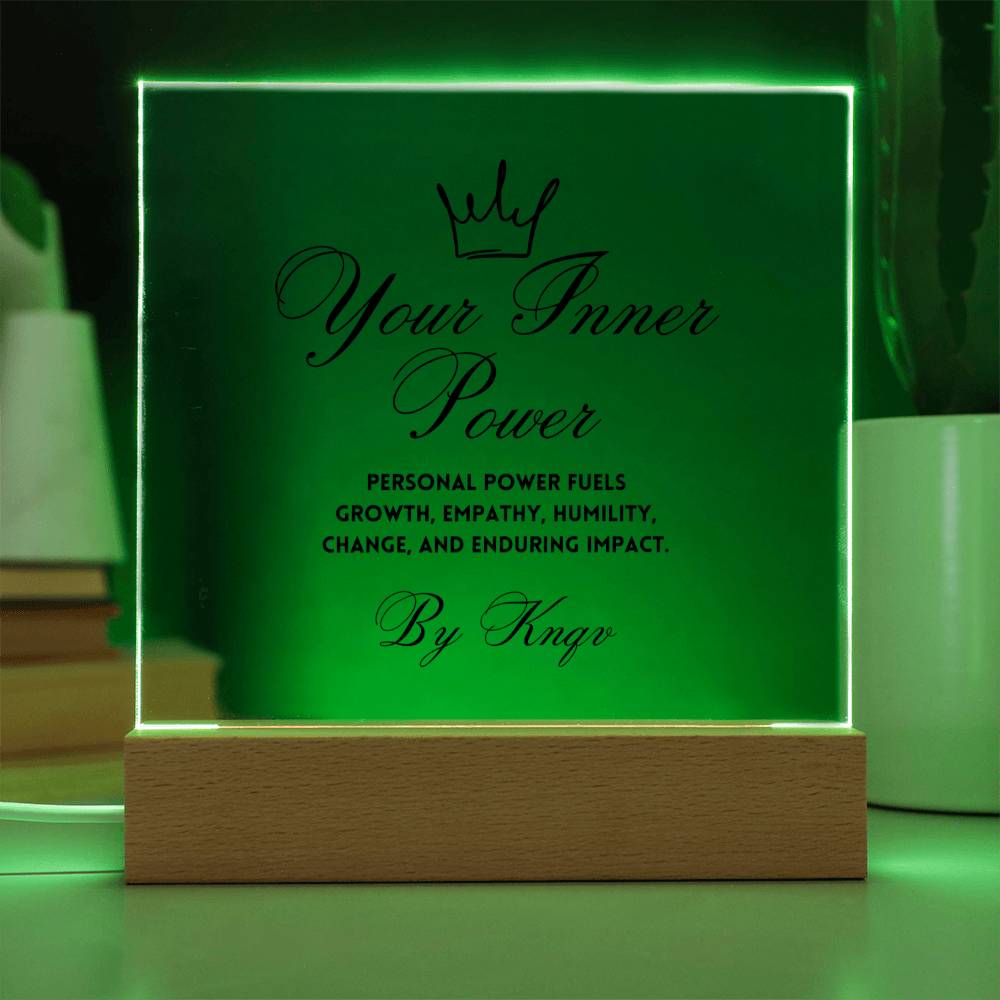 Your Inner Power Gift, Personal Power, Acrylic Square Plaque, Personalized Gifts, Power Gift, Work Friend Gift, Powerful Gift, Work Bestie Leaving Gift