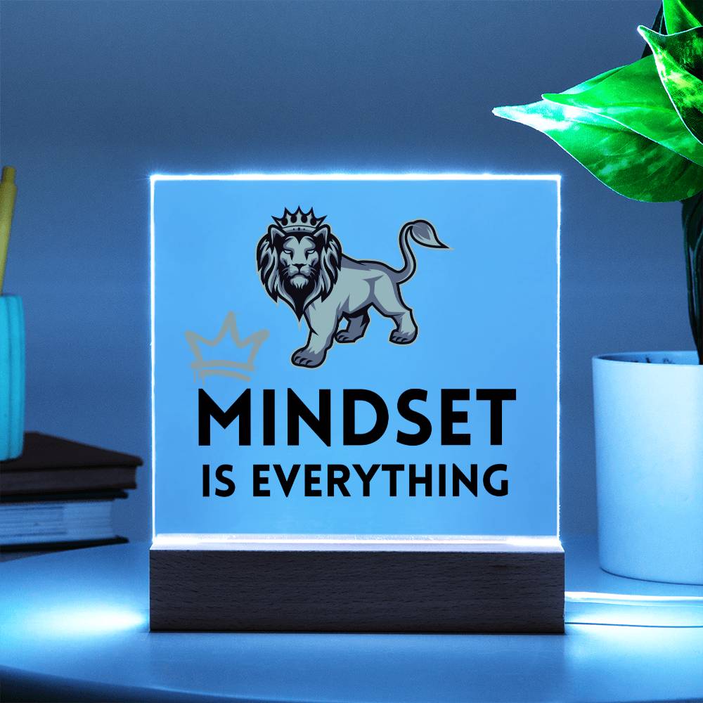 Mindset Is Everything, Your Inner Power Gift, Personal Power, Acrylic Square Plaque, Personalized Gifts, Power Gift, Work Friend Gift, Powerful Gift, Work Bestie Leaving Gift
