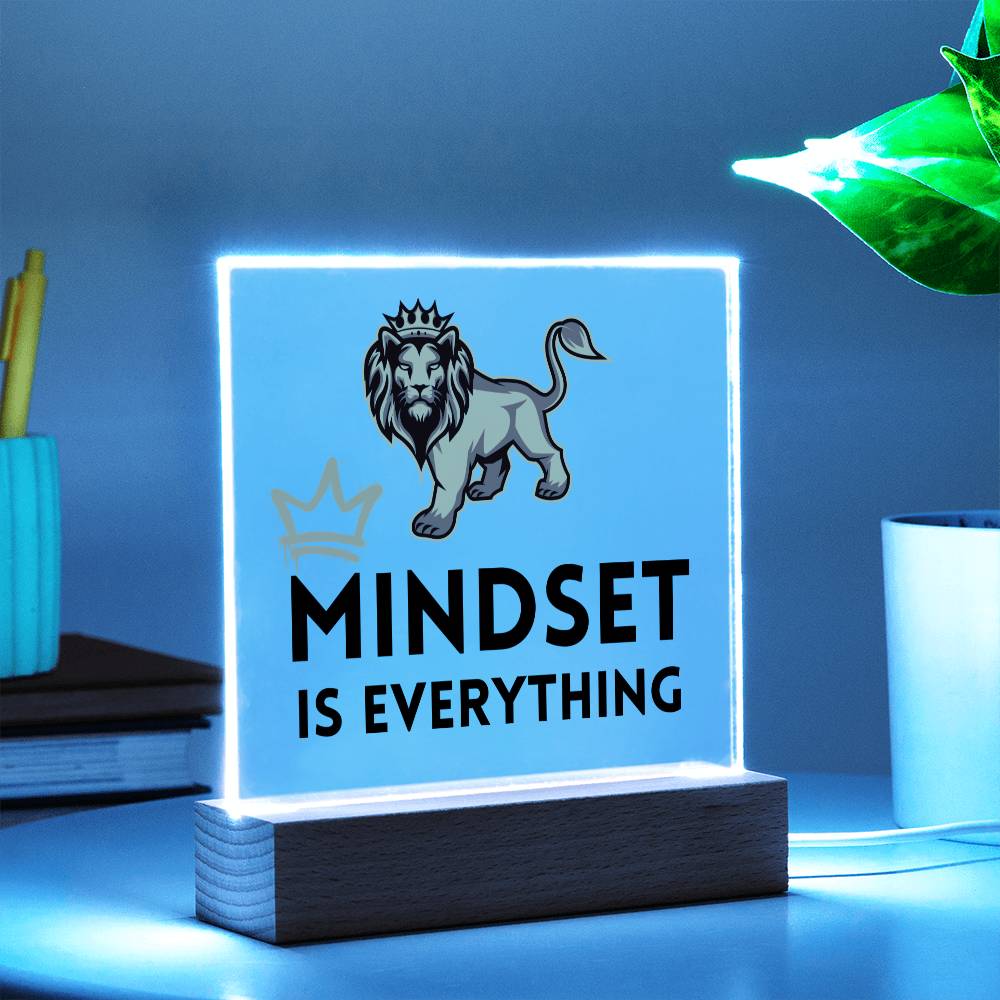 Mindset Is Everything, Your Inner Power Gift, Personal Power, Acrylic Square Plaque, Personalized Gifts, Power Gift, Work Friend Gift, Powerful Gift, Work Bestie Leaving Gift