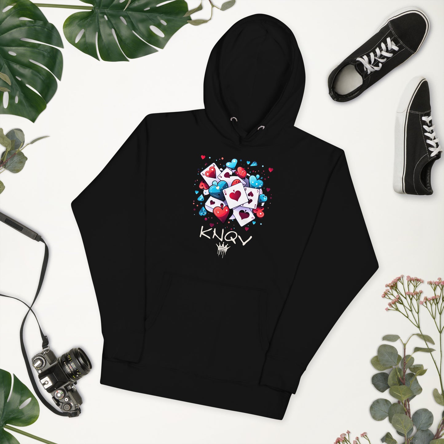 Casino Royale Cards & Hearts, KNQV Exclusive Hoodie, Cards & Hearts Hoodie, Gift for Giving, Dope Hoodie and Sweater. Men's hoodies, Unisex Hoodie