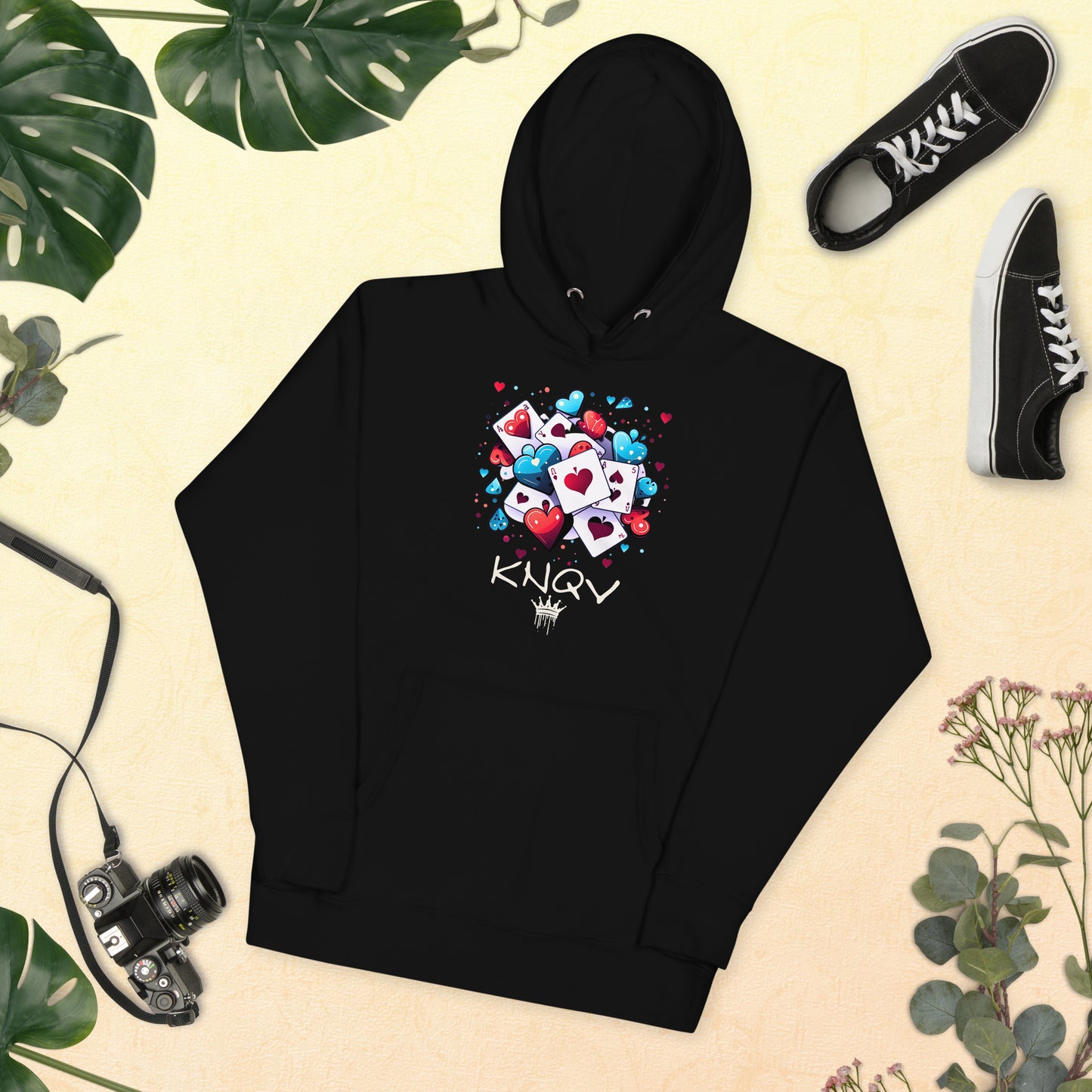 Casino Royale Cards & Hearts, KNQV Exclusive Hoodie, Cards & Hearts Hoodie, Gift for Giving, Dope Hoodie and Sweater. Men's hoodies, Unisex Hoodie