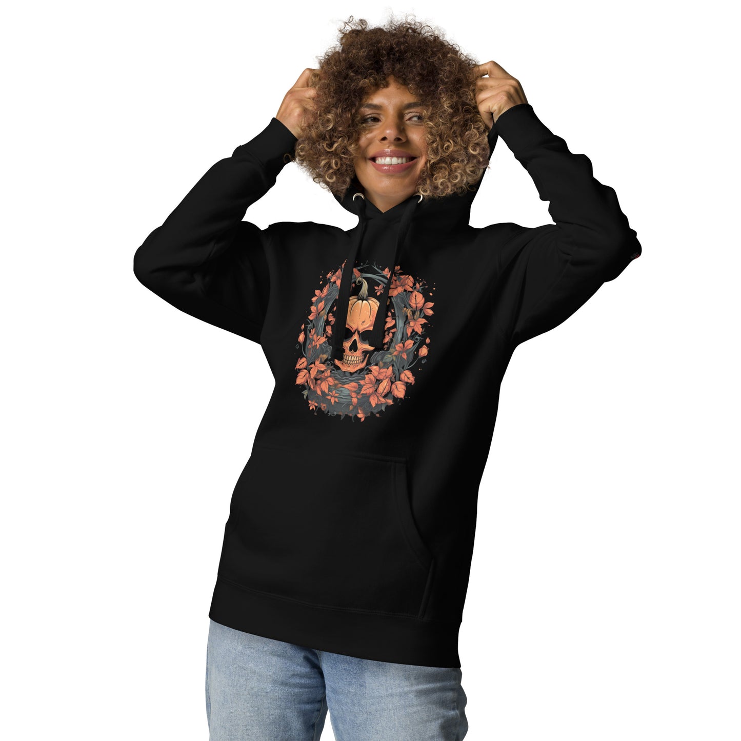 Halloween Skull Hoodie, Floral Skull Shirt, Halloween Gifts, Men's Halloween Hoodie, Halloween Skeleton Hoodies, Men's Fall Hoodies, Fall Gifts Men's classic Hoodie, Unisex Hoodie
