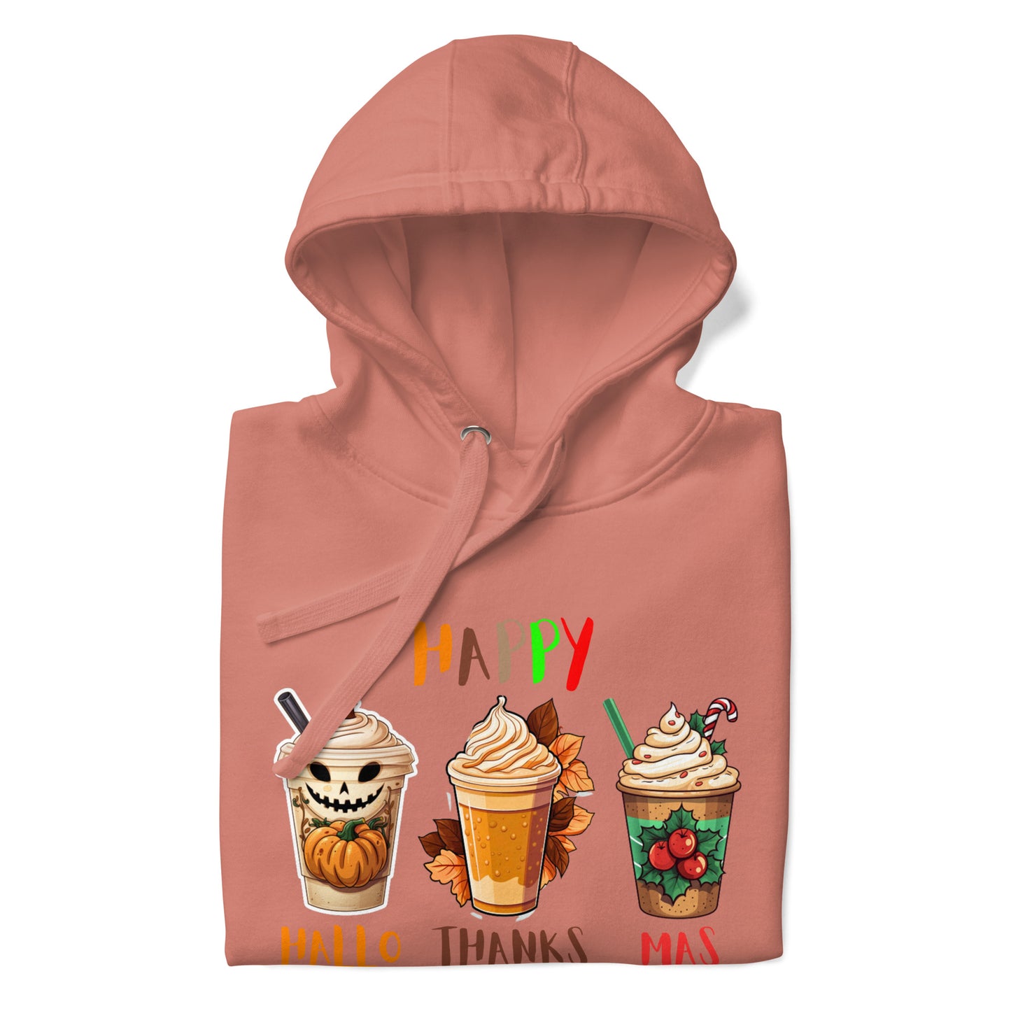 HalloThanksMas Hoodie, Holiday Season Shirt, Holiday Hoodie, Halloween Hoodies, Thanksgiving Hoodie, Christmas hoodies, Holiday Season Gift, Organic Hoodie Unisex Hoodie