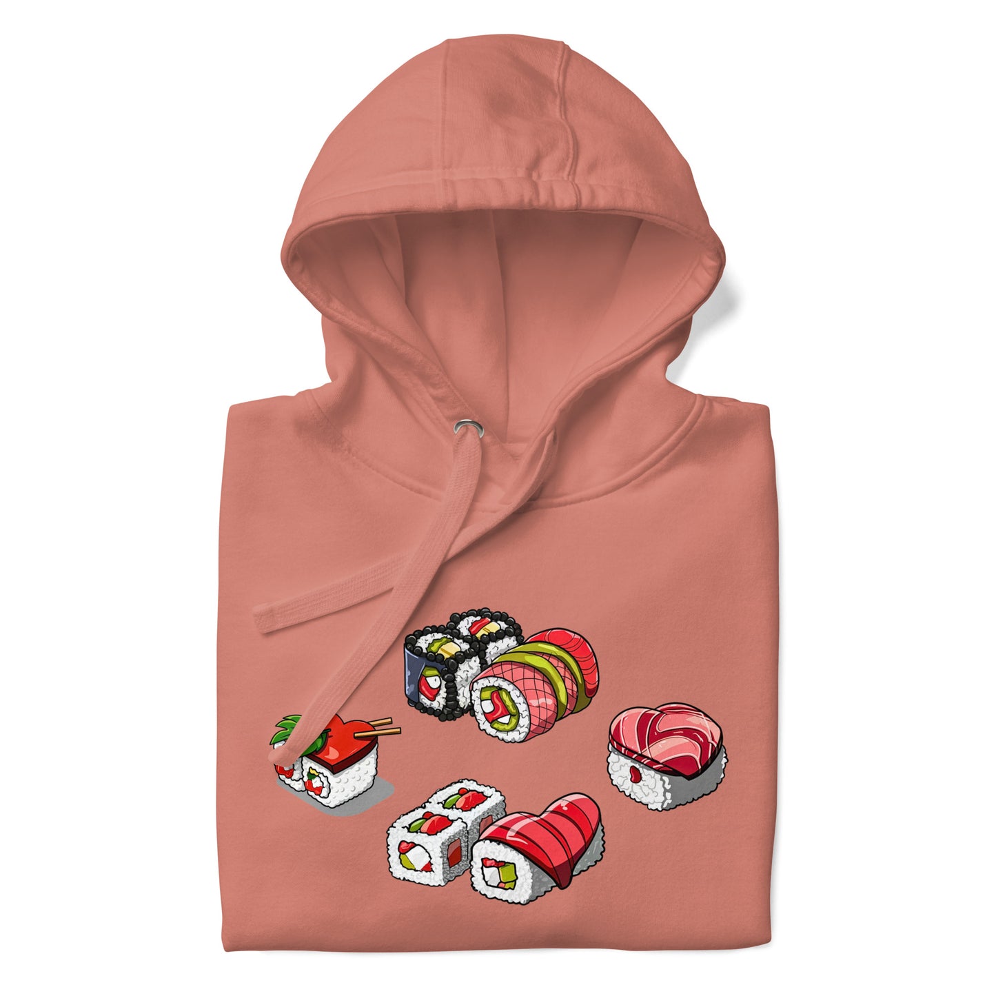 Sushi Lovers Hoodie, Men and Women gifts for loved ones, loved sushi lovers, sushi hoodies, hoodies for sushi lovers, unisex hoodies for loved ones, valentines gift, love gift, cool sushi designs by knqv, Unisex Hoodie