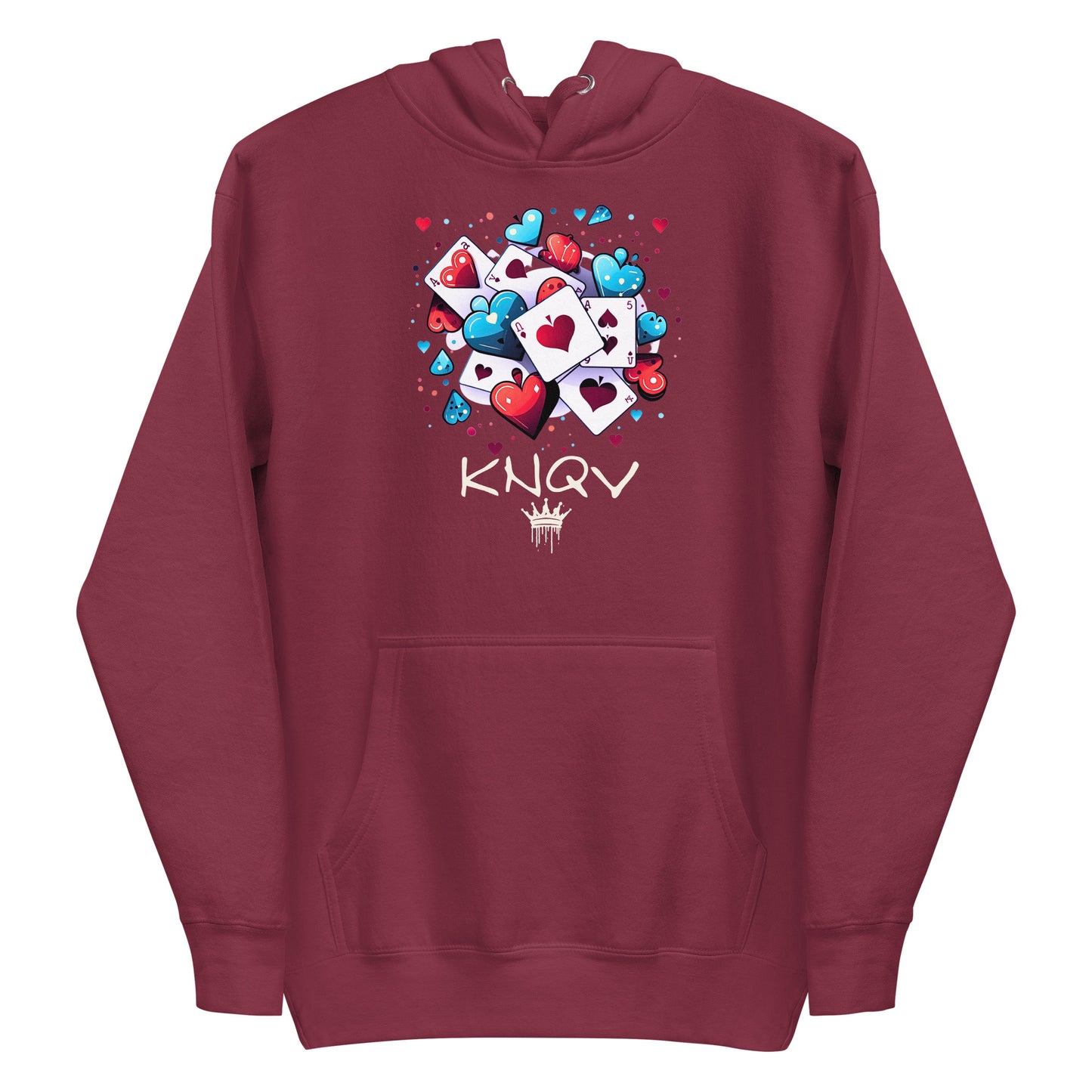 Casino Royale Cards & Hearts, KNQV Exclusive Hoodie, Cards & Hearts Hoodie, Gift for Giving, Dope Hoodie and Sweater. Men's hoodies, Unisex Hoodie