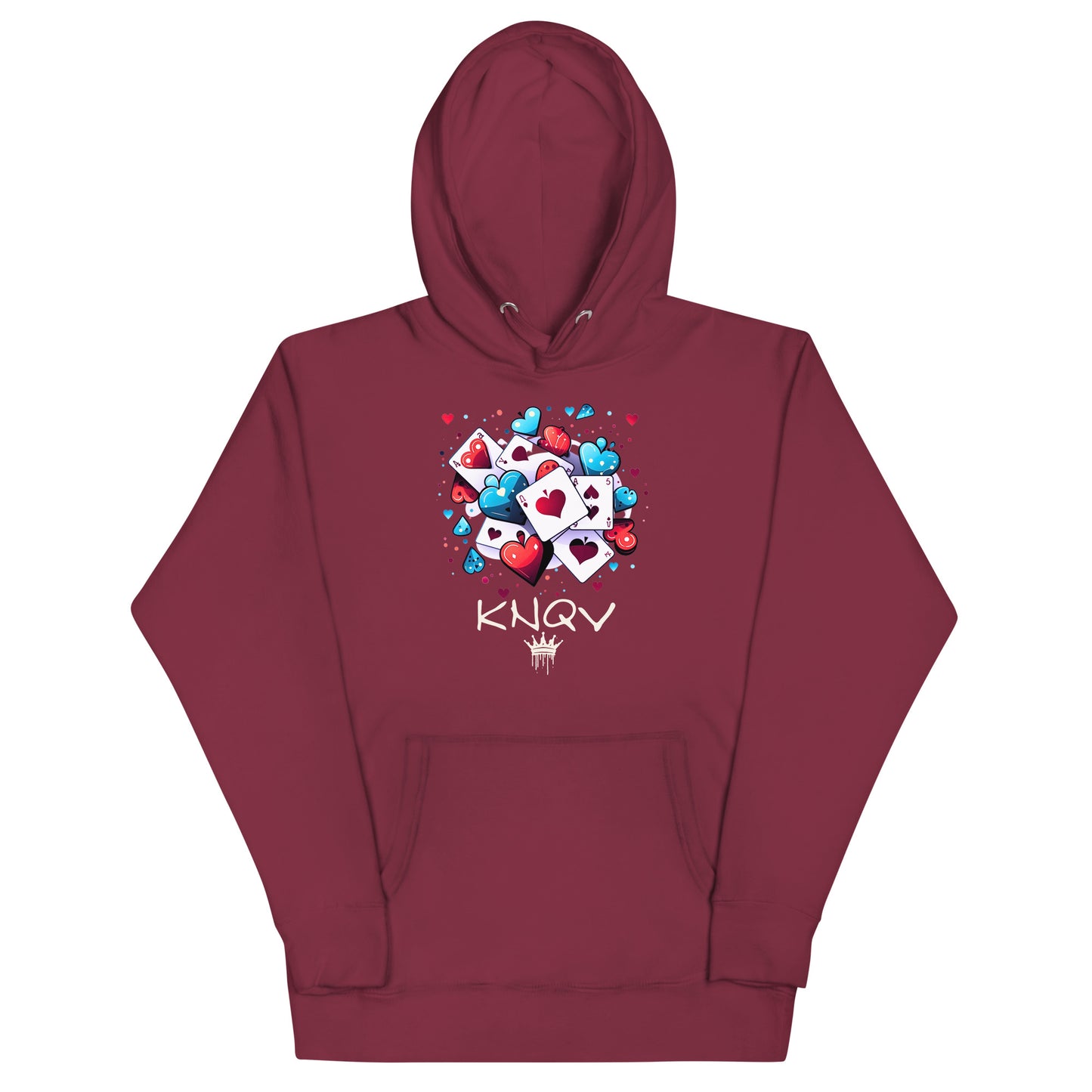 Casino Royale Cards & Hearts, KNQV Exclusive Hoodie, Cards & Hearts Hoodie, Gift for Giving, Dope Hoodie and Sweater. Men's hoodies, Unisex Hoodie