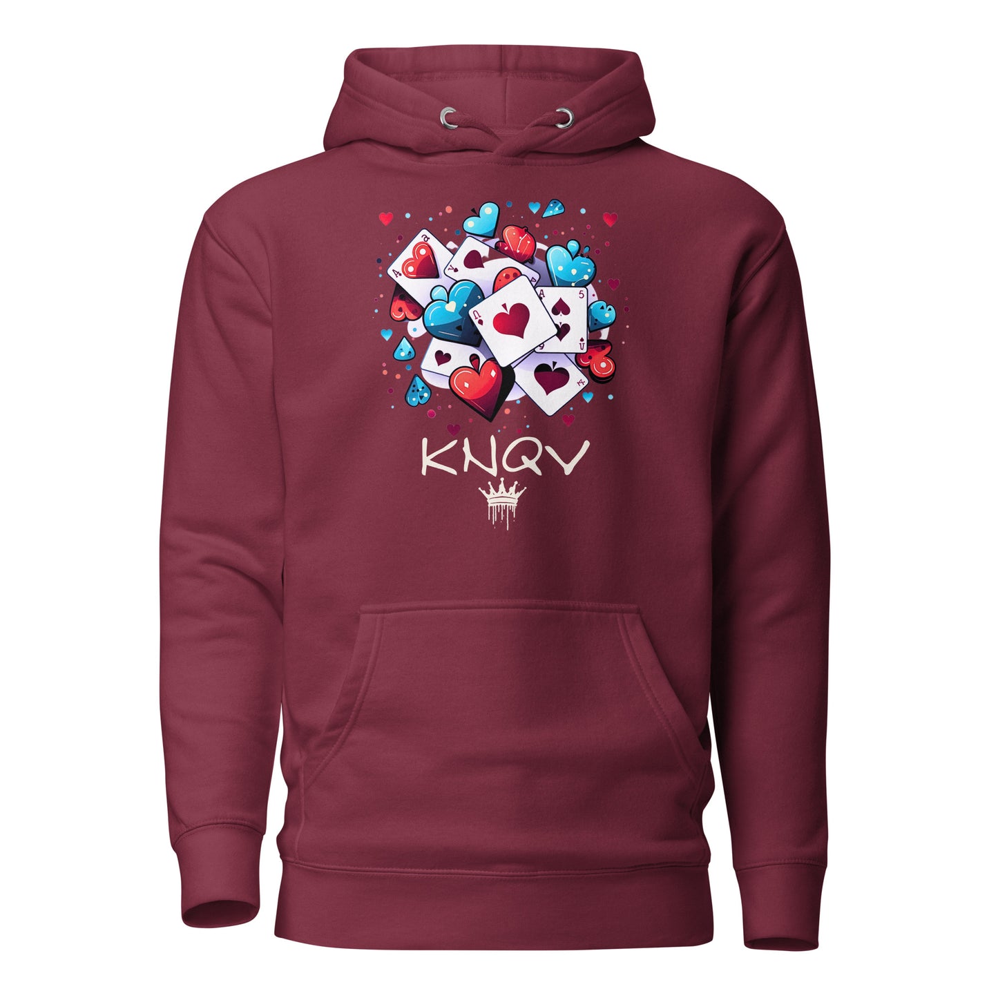 Casino Royale Cards & Hearts, KNQV Exclusive Hoodie, Cards & Hearts Hoodie, Gift for Giving, Dope Hoodie and Sweater. Men's hoodies, Unisex Hoodie