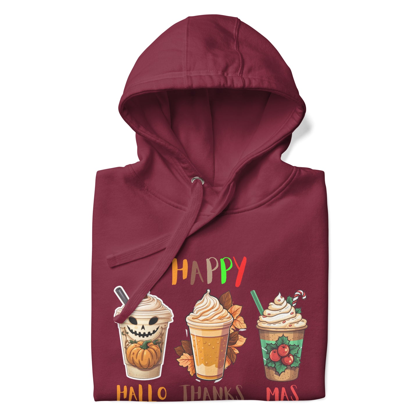 HalloThanksMas Hoodie, Holiday Season Shirt, Holiday Hoodie, Halloween Hoodies, Thanksgiving Hoodie, Christmas hoodies, Holiday Season Gift, Organic Hoodie Unisex Hoodie