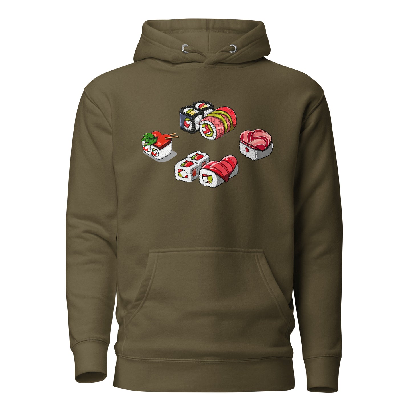 Sushi Lovers Hoodie, Men and Women gifts for loved ones, loved sushi lovers, sushi hoodies, hoodies for sushi lovers, unisex hoodies for loved ones, valentines gift, love gift, cool sushi designs by knqv, Unisex Hoodie