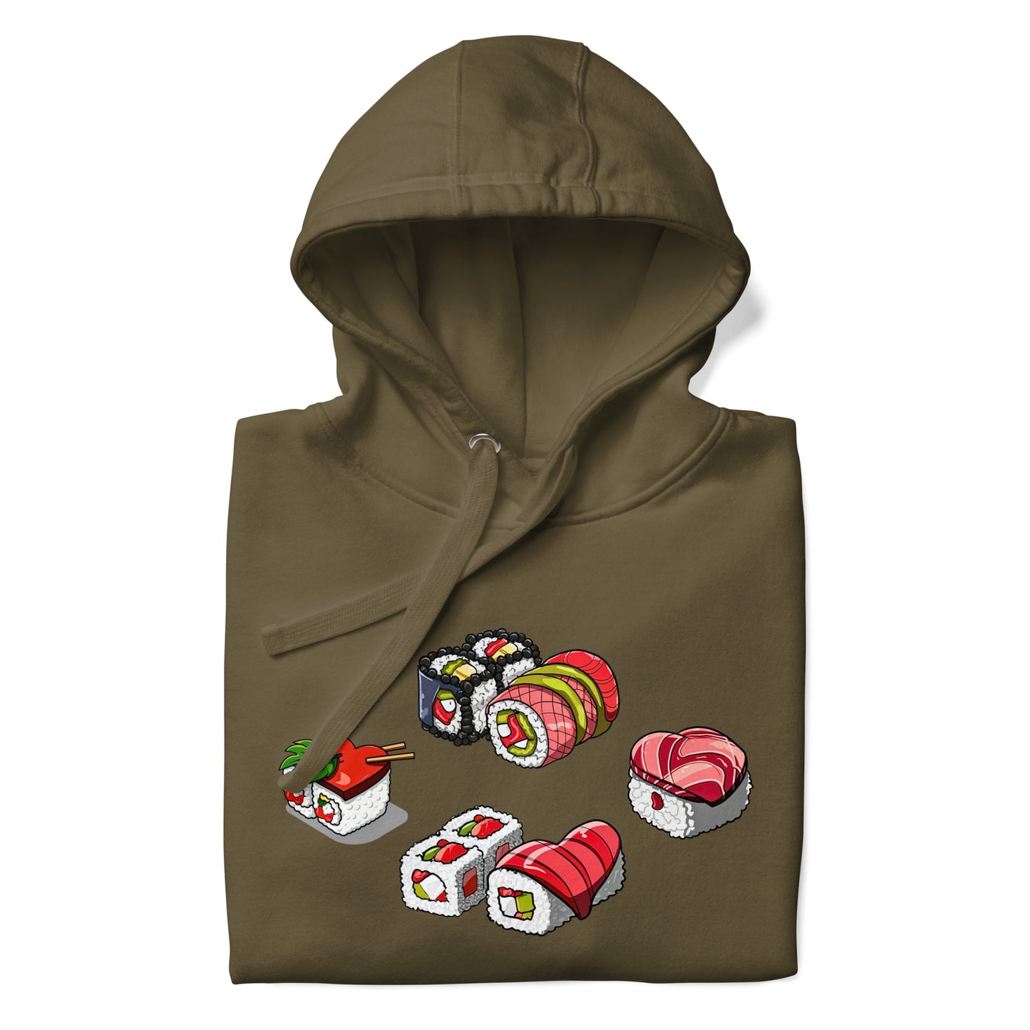Sushi Lovers Hoodie, Men and Women gifts for loved ones, loved sushi lovers, sushi hoodies, hoodies for sushi lovers, unisex hoodies for loved ones, valentines gift, love gift, cool sushi designs by knqv, Unisex Hoodie