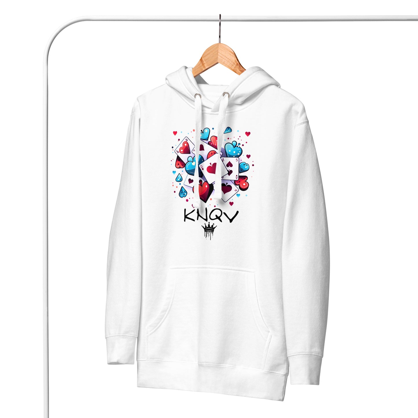 Casino Royale Cards & Hearts, KNQV Exclusive Hoodie, Cards & Hearts Hoodie, Gift for Giving, Dope Hoodie and Sweater. Men's hoodies, Unisex Hoodie