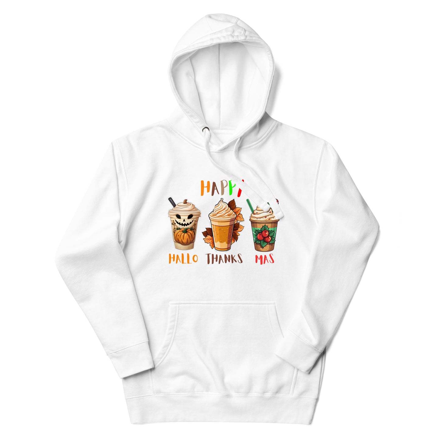 HalloThanksMas Hoodie, Holiday Season Shirt, Holiday Hoodie, Halloween Hoodies, Thanksgiving Hoodie, Christmas hoodies, Holiday Season Gift, Organic Hoodie Unisex Hoodie