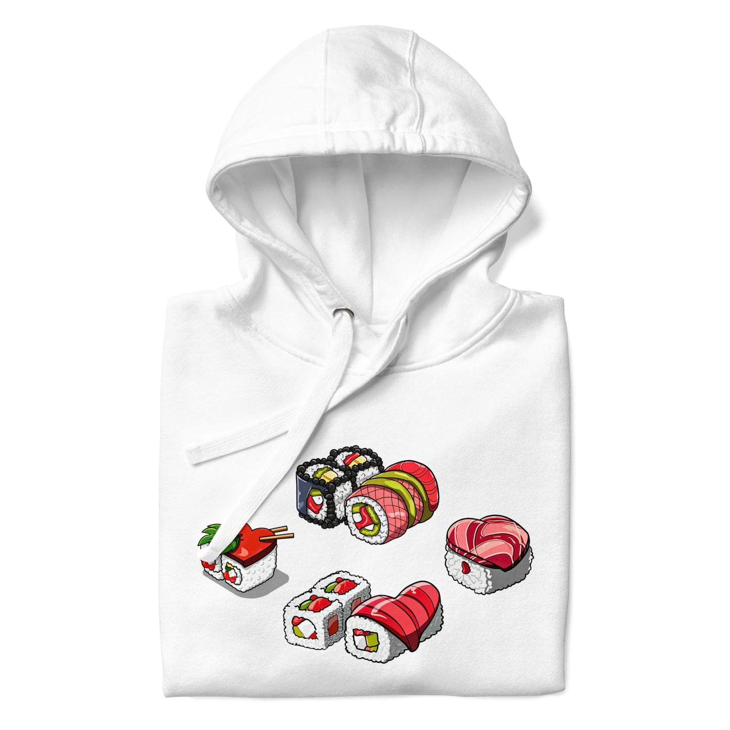 Sushi Lovers Hoodie, Men and Women gifts for loved ones, loved sushi lovers, sushi hoodies, hoodies for sushi lovers, unisex hoodies for loved ones, valentines gift, love gift, cool sushi designs by knqv, Unisex Hoodie