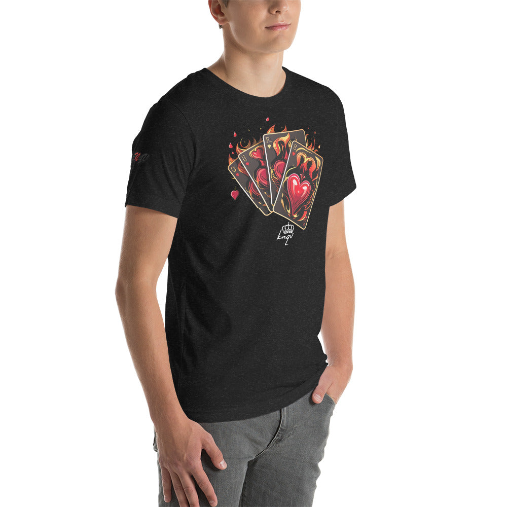 Casino Royale Cards Collection, KNQV Exclusive T-shirt, Cards & Hearts T-shirt, Gift for Giving, Dope Shirt and Tee. Men's T-shirt, Unisex t-shirt