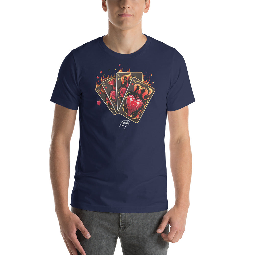 Casino Royale Cards Collection, KNQV Exclusive T-shirt, Cards & Hearts T-shirt, Gift for Giving, Dope Shirt and Tee. Men's T-shirt, Unisex t-shirt