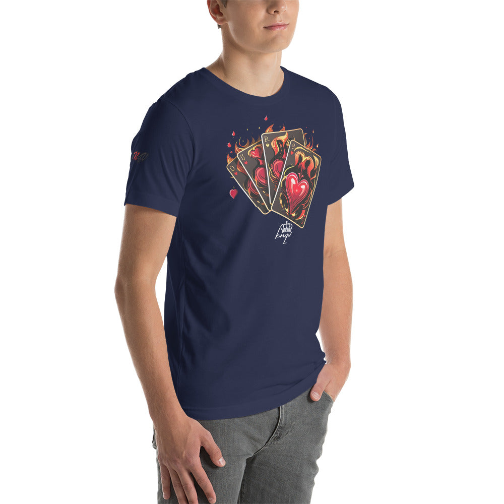 Casino Royale Cards Collection, KNQV Exclusive T-shirt, Cards & Hearts T-shirt, Gift for Giving, Dope Shirt and Tee. Men's T-shirt, Unisex t-shirt
