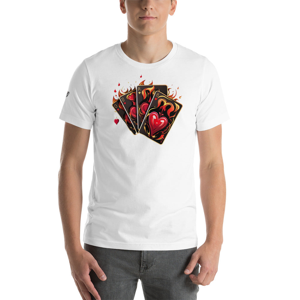 Casino Royale Cards Collection, KNQV Exclusive T-shirt, Cards & Hearts T-shirt, Gift for Giving, Dope Shirt and Tee. Men's T-shirt, Unisex t-shirt