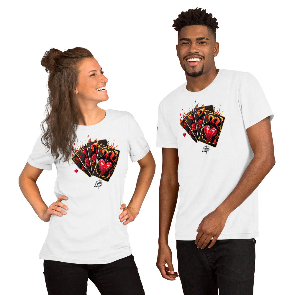 Casino Royale Cards Collection, KNQV Exclusive T-shirt, Cards & Hearts T-shirt, Gift for Giving, Dope Shirt and Tee. Men's T-shirt, Unisex t-shirt