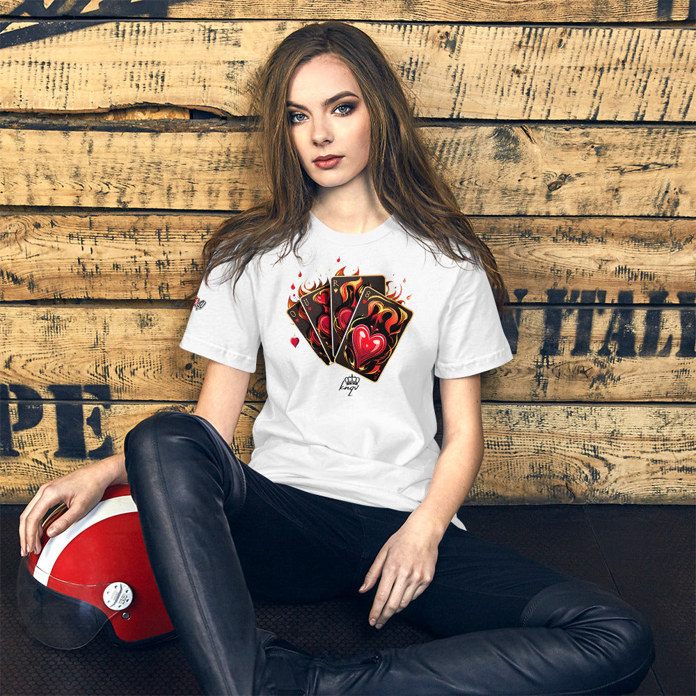 Casino Royale Cards Collection, KNQV Exclusive T-shirt, Cards & Hearts T-shirt, Gift for Giving, Dope Shirt and Tee. Men's T-shirt, Unisex t-shirt