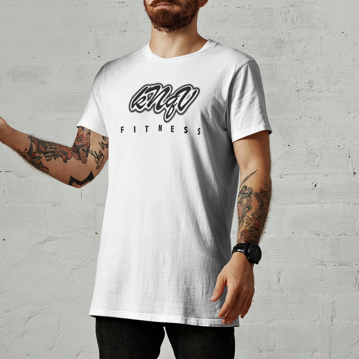 Knqv Fitness | Men's All-Over, High Quality Polyester and Spandex Blend T-shirt