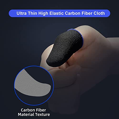 50 Pieces Finger Sleeves for Gaming/Cellphone | Thumb Sleeves Mobile | Anti-Sweat Breathable Seamless Touchscreen Thumb Cover for PUBG