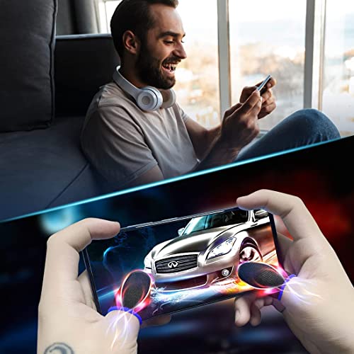 50 Pieces Finger Sleeves for Gaming/Cellphone | Thumb Sleeves Mobile | Anti-Sweat Breathable Seamless Touchscreen Thumb Cover for PUBG
