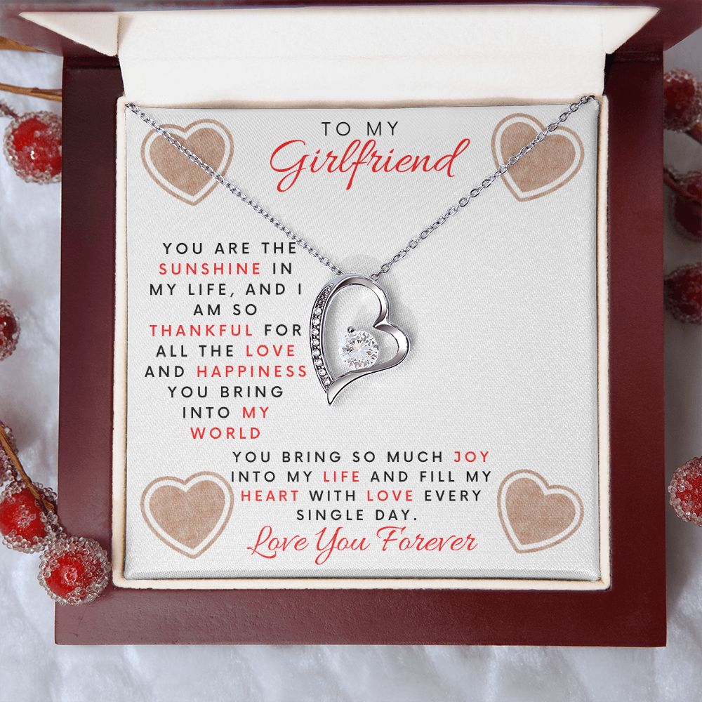 To My Girlfriend | You Are the Sunshine In My Life | Forever Love Necklace