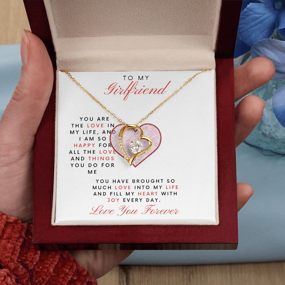 To My Girlfriend | You Are The Love In My Life | Forever Love Necklace