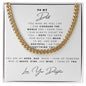 To My Dad | I Can Conquer The World | Cuban Link Necklace