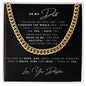 To My Dad | I Can Conquer The World | Cuban Link Necklace