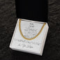 To My Dad | I Can Conquer The World | Cuban Link Necklace