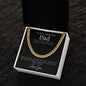 Awesome Dad | Thank You Dad | Cuban Link Necklace