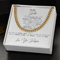 To My Dad | I Can Conquer The World | Cuban Link Necklace