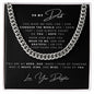 To My Dad | I Can Conquer The World | Cuban Link Necklace