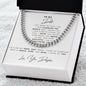To My Dad | I Can Conquer The World | Cuban Link Necklace