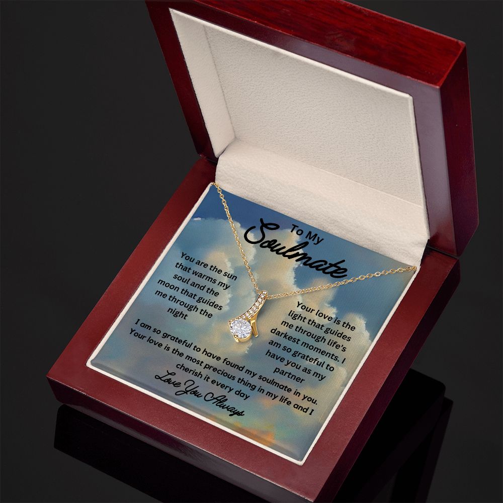 To My Soulmate | You Are the sun that Warms my Soul | Soulmate Necklace