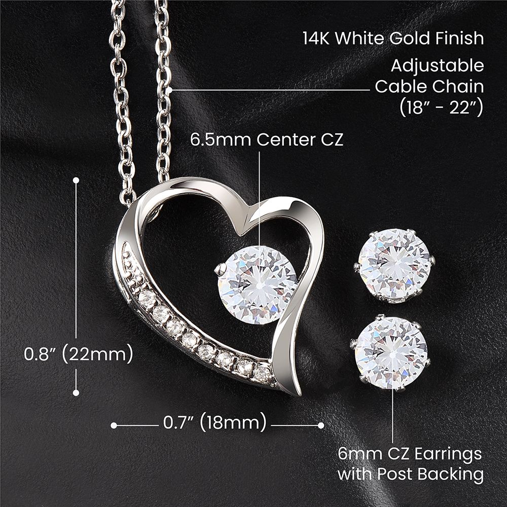 To My Beautiful Wife | Forever Love Necklace