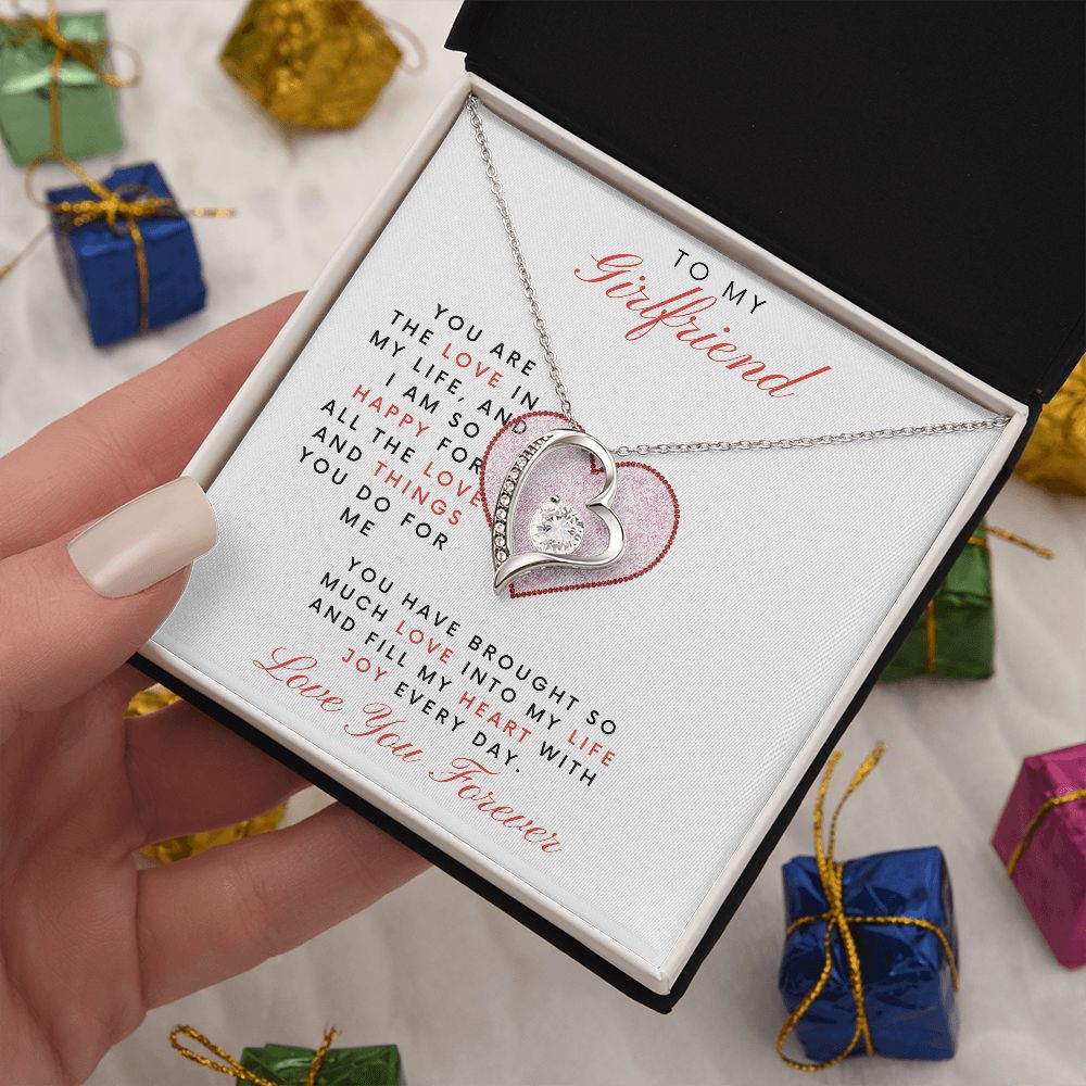 To My Girlfriend | You Are The Love In My Life | Forever Love Necklace