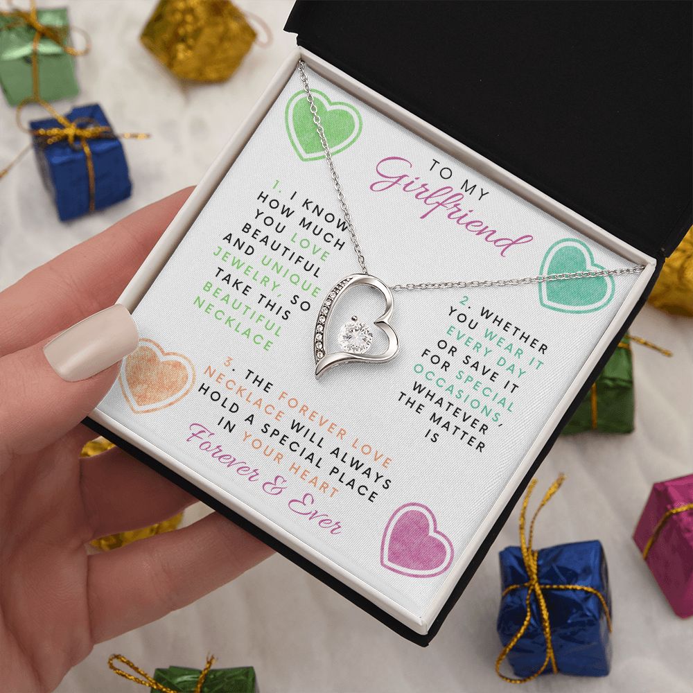 To My Girlfriend | I Know How Much You Love | Forever Love Necklace